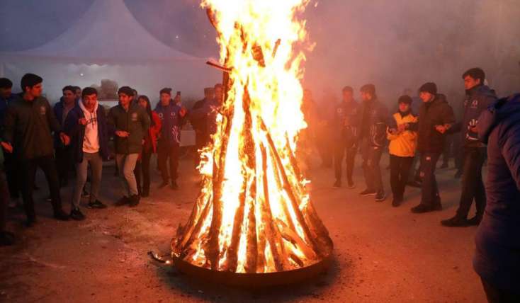 Şuşada ekoaksiyanın iştirakçıları Novruz bayramını qeyd edir - 