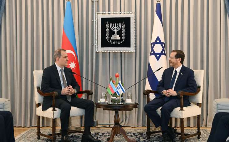 Ceyhun Bayramov  İsrail Prezidenti ilə görüşüb