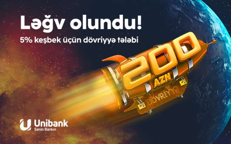 ​"Unibank" kartlarında 200 AZN dövriyyə tələbi 