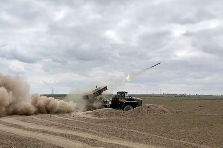 Raket və Artilleriya Qoşunlarının təlimləri davam edir - 