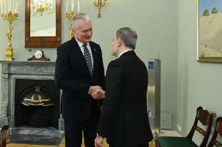 Ceyhun Bayramov Litva Prezidenti ilə görüşdü
