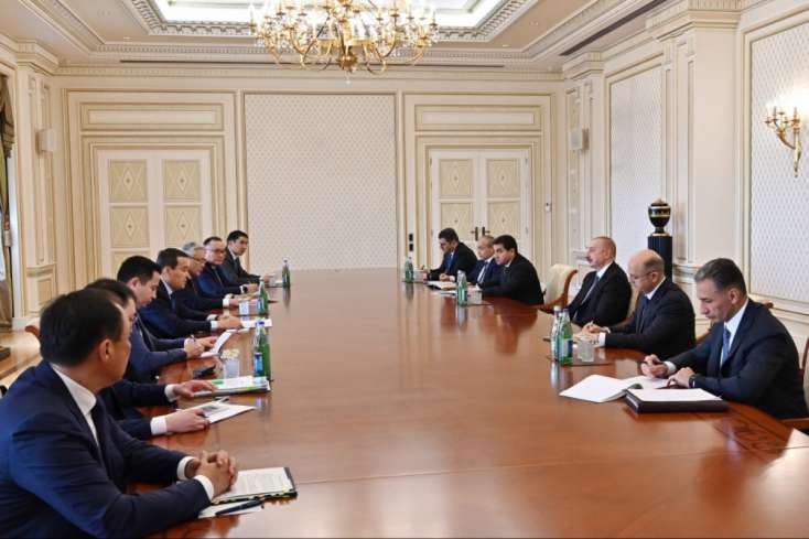 İlham Əliyev Qazaxıstanın Baş nazirini qəbul edib -