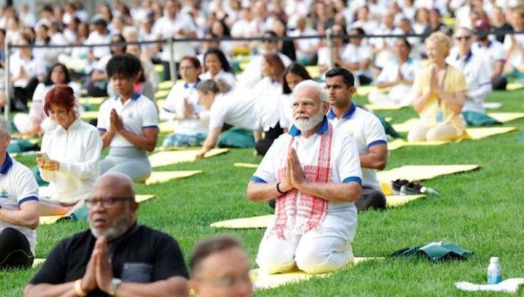 Modi Nyu-Yorkda keçirilən yoqa tədbirinə qatıldı -
