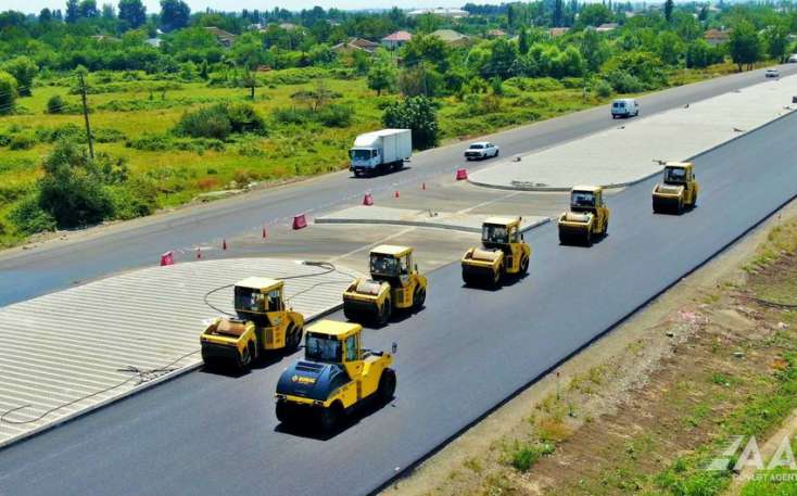 Bərdə-Ağdam avtomobil yolunun tikintisi işlərinin 88%-i icra olunub -