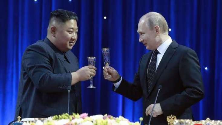 Putin və Kim Çen In görüşündən əvvəl maraqlı görüntülər -