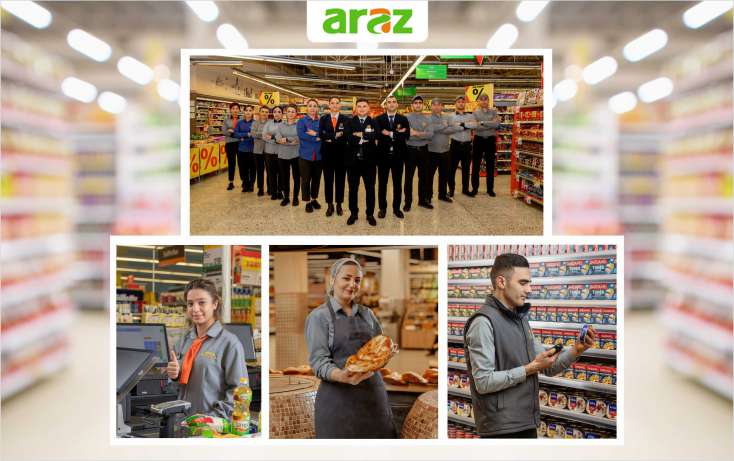 “Araz” supermarketlər şəbəkəsi gənclər üçün yeni iş imkanları yaradır
