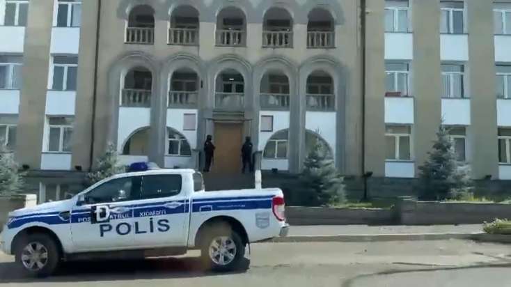 Qondarma rejimin "DİN" binası polisimizin nəzarətində - 