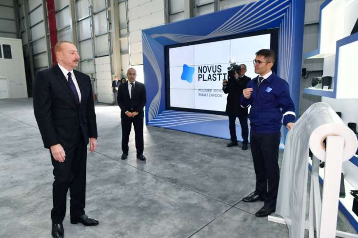Prezident “Novus Plastica” MMC-nin müəssisəsinin açılışında
