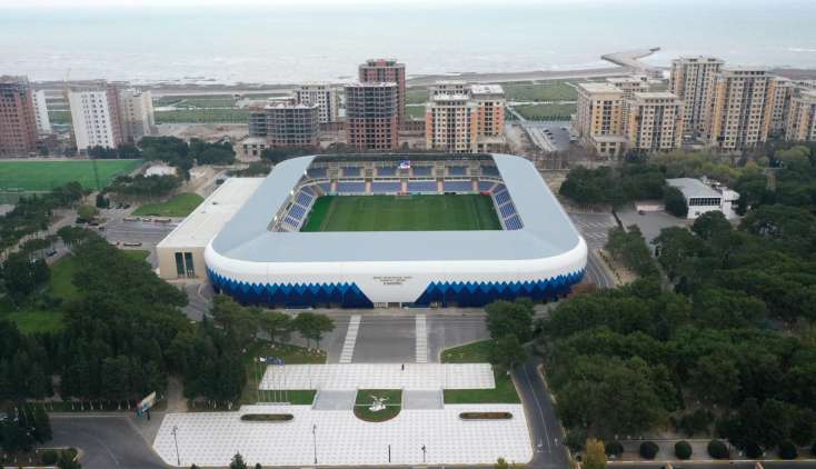 Sumqayıt şəhər stadionu  yenidənqurmadan sonra belə oldu -