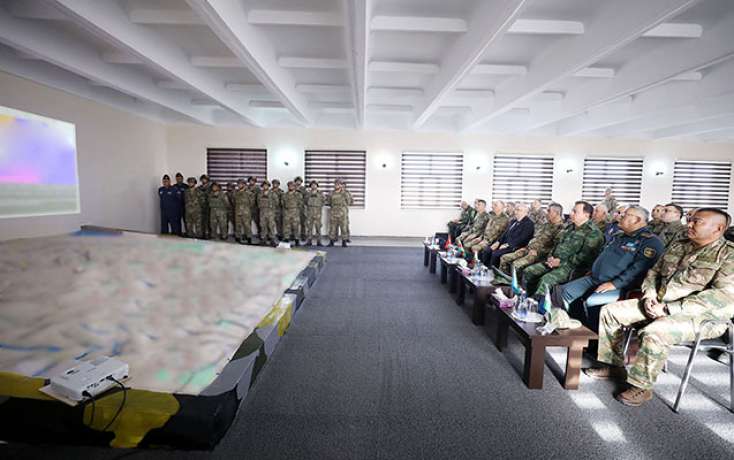 Azərbaycan, Türkiyə və Tacikistan müdafiə nazirləri birgə taktiki təlimi