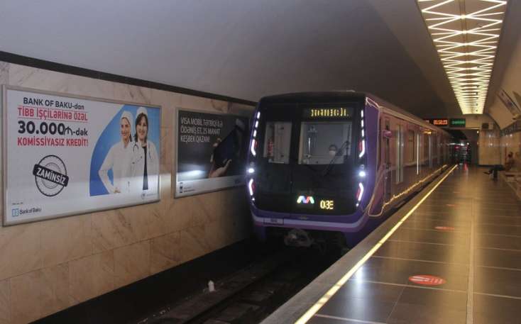 Bakı metrosu ötən ay 21 milyondan çox 