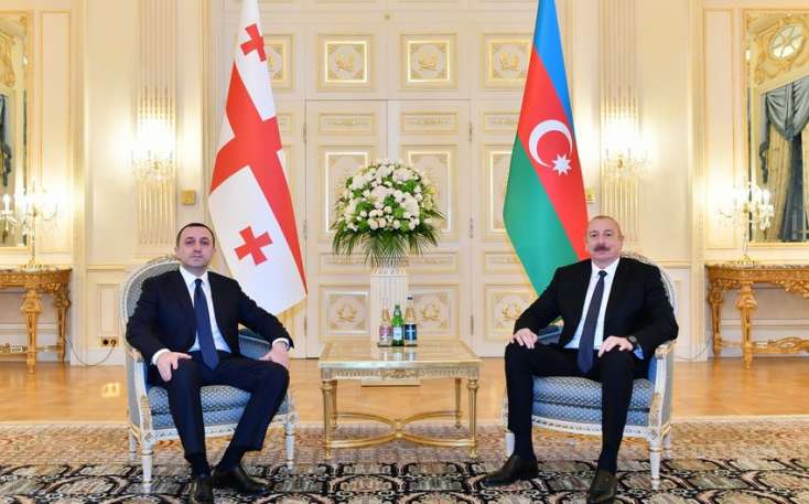 Prezident İlham Əliyev Gürcüstanın Baş naziri ilə görüşüb -