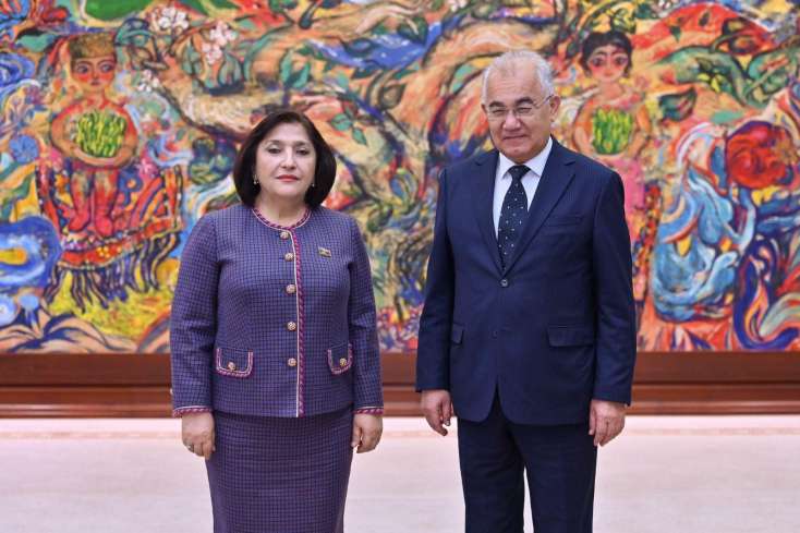 Sahibə Qafarova Özbəkistan parlamenti sədrinin birinci müavini ilə görüşdü -