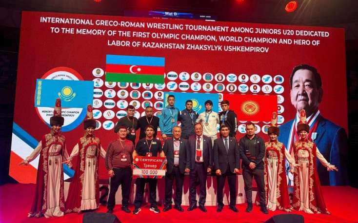 Azərbaycan güləşçiləri Qazaxıstanda keçirilən turnirdə 10 medal 