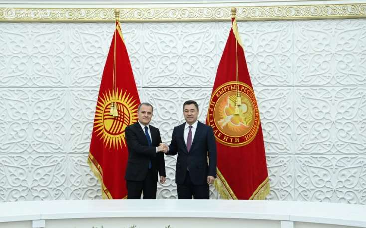 Ceyhun Bayramov Qırğızıstan Prezidenti ilə görüşüb - 