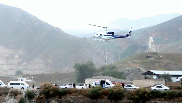 İranlı müxbir helikopterin qəzaya uğradığı yerdən 