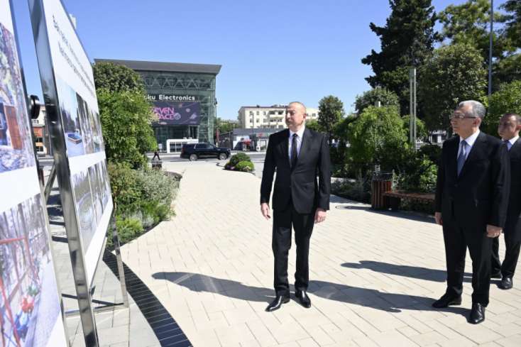 Prezident Nərimanov parkının açılışında iştirak etdi - 