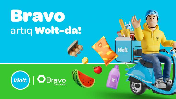 BRAVO-dan WOLT-la sürətli çatdırılma! 