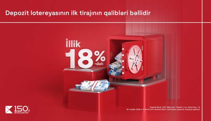 "Kapital Bank"ın Depozit lotereyasının 