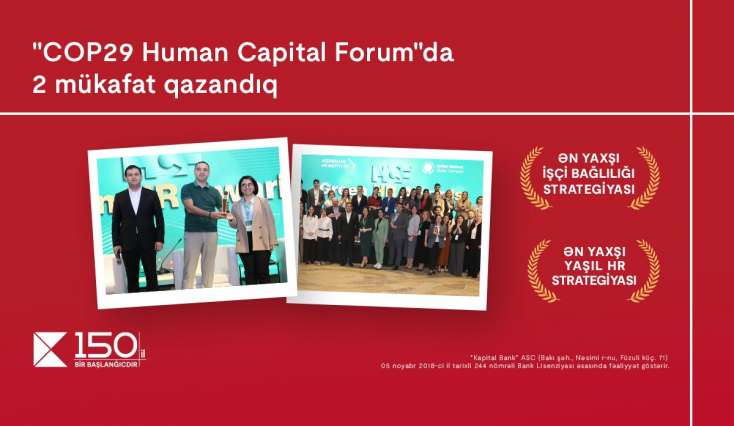 Kapital Bank  “COP29 Human Capital Forum” tədbirində 