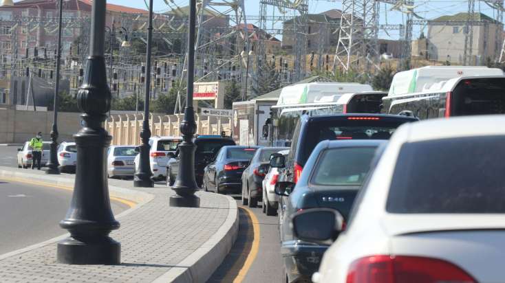 Bakıda bu yollarda tıxac var - 