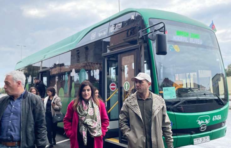 COP29-la bağlı elektrikli avtobusla media-tur təşkil edildi - 