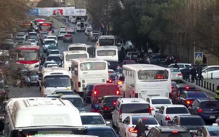 Bakıda bu yollarda tıxac var - 