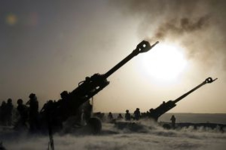 Ermənistan ağır artilleriya qurğularından istifadə edir