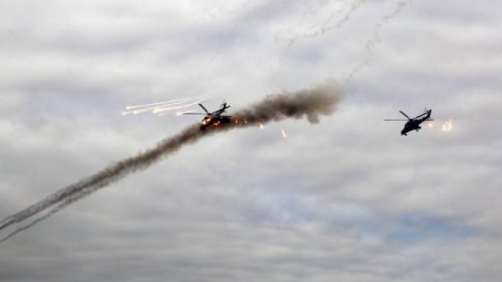 Azərbaycan ordusu helikopterləri havaya qaldırdı
