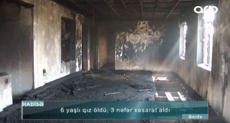 6 yaşlı uşağın diri-diri yandığı evin GÖRÜNTÜLƏRİ 