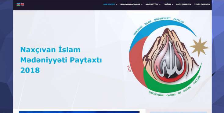 "Naxçıvan İslam Mədəniyyətinin Paytaxtı-2018" internet səhifəsi istifadəyə verilib