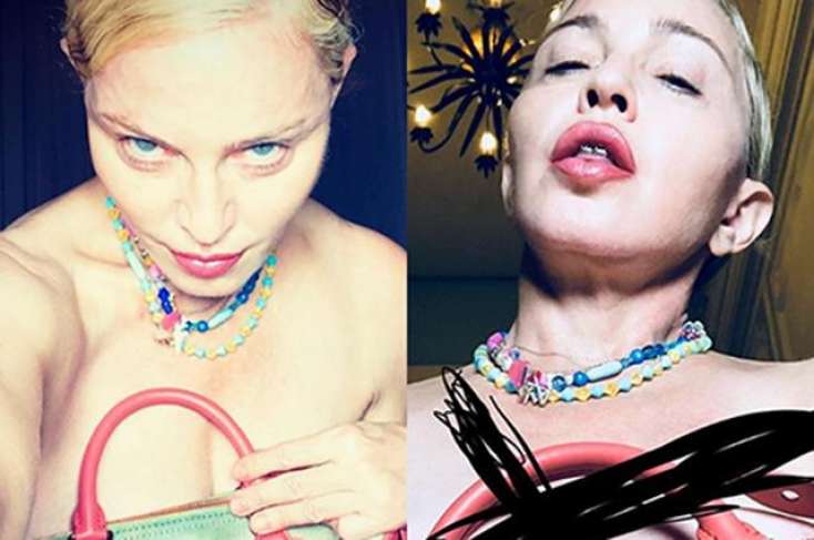59 yaşlı Madonna çılpaq FOTOsunu paylaşdı