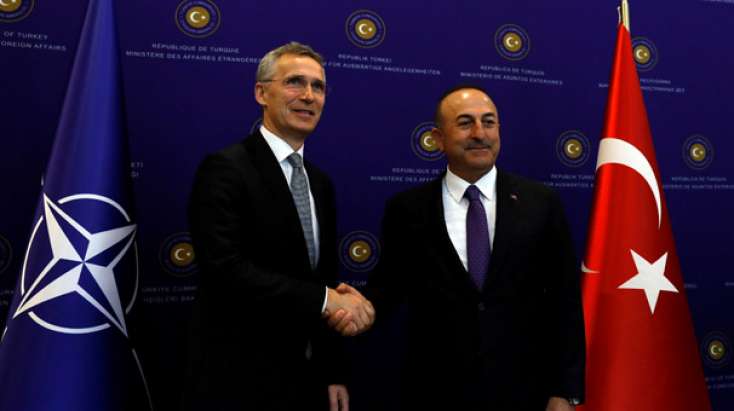 Mövlud Çavuşoğlu NATO baş katibi ilə 