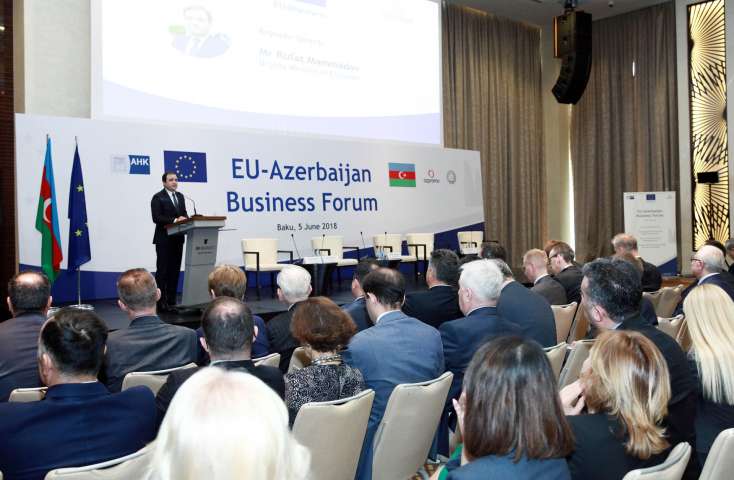 Azərbaycan - Avropa İttifaqı biznes forumu keçirilib 