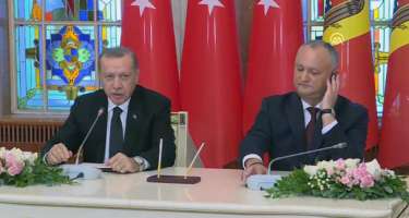 Ərdoğan 19 ildən sonra Moldovaya ilk rəsmi səfər edib