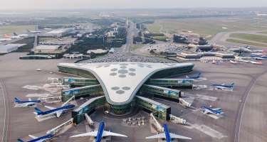 Güclü külək Bakıda Heydər Əliyev Beynəxalq Aeropotunun işinə təsir etməyib