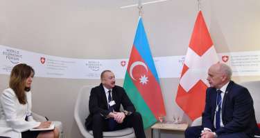 İlham Əliyev İsveçrə Prezidenti ilə görüşüb