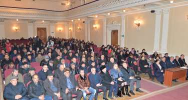 Qaradağ rayonunun Ümid qəsəbəsinə köçürüləcək məcburi köçkün ailələri arasında püşkatma keçirilib -
