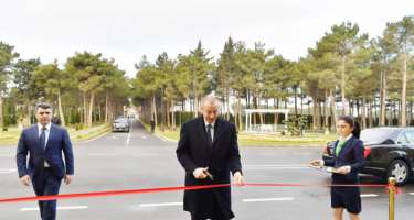 Prezident Pirşağıda açılış mərasimində
