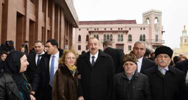 Prezidentlə xanımının şəhid ailələri ilə görüşündən 