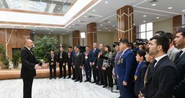 İlham Əliyev Beyləqan Olimpiya İdman Kompleksinin açılışında iştirak edib