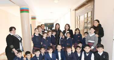 Mehriban Əliyeva Gəncədəki 18 nömrəli tam orta 