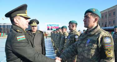 Əfqanıstandakı sülhməramlılarımızın bir qrupu Azərbaycana qayıdıb
