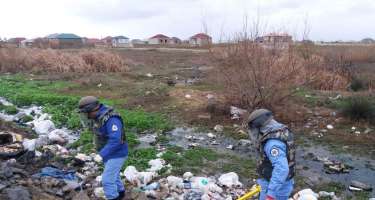 Kürdəxanıda 704 partlamamış hərbi sursat aşkarlanıb