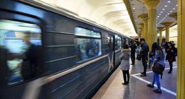 Bakı metrosunda 