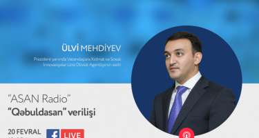 Ülvi Mehdiyev canlı yayımda suallara cavab verəcək