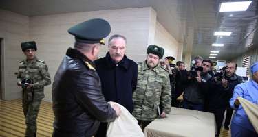 Ölkəmizdə səfərdə olan Əfqanıstan müharibəsi iştirakçıları hərbi hissələrdən 