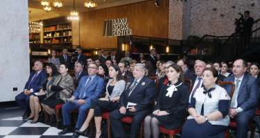 Leyla Əliyeva “Ağrı” romanının təqdimatında
