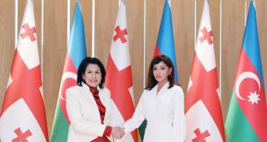 Mehriban Əliyeva Gürcüstan Prezidenti Salome Zurabişvili ilə görüşüb