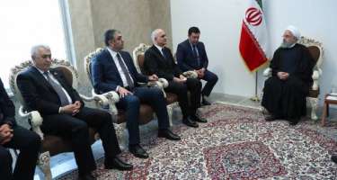 İran Prezidenti Azərbaycan nümayəndə heyətini qəbul edib -